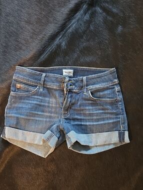 Hudson Jeans Blue Denim Cuffed Women’s Shorts